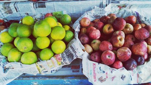 Close-up of fruits in market