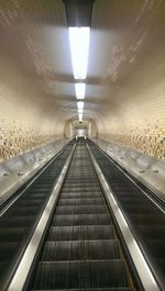 View of subway tunnel