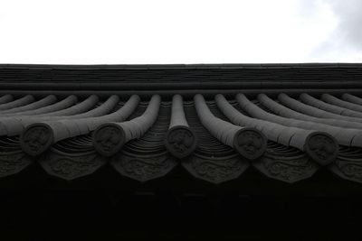 Low angle view of built structure against sky