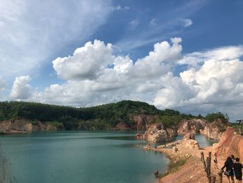 Panoramic shot of sea against sky