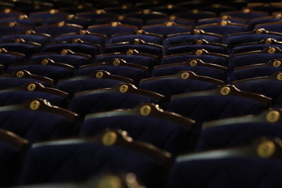 Full frame shot of theatre chairs