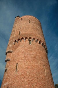 Low angle view of historical building against sky