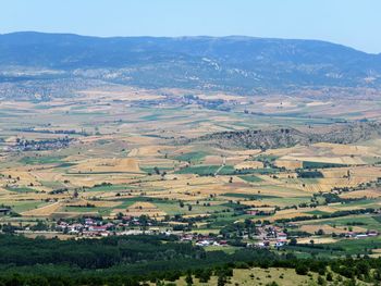 Aerial view of landscape against sky