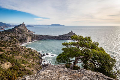 Scenic view of sea against sky