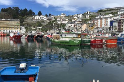 Boats in harbor