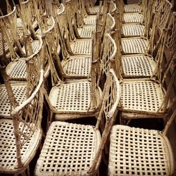 Full frame shot of wicker basket
