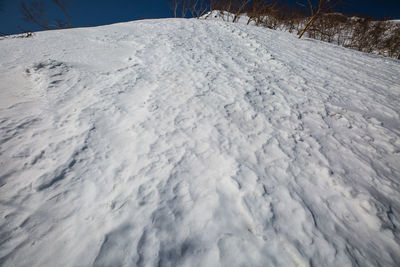 Scenic view of snowcapped mountain