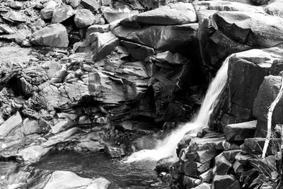 Full frame shot of waterfall