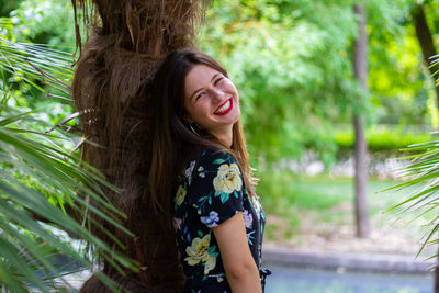 Portrait of a smiling young woman