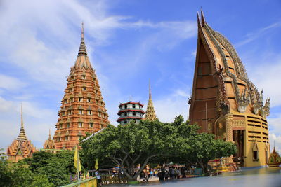 View of temple building against sky