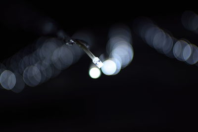 Close-up of hands over black background