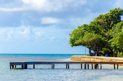 Scenic view of calm sea against sky