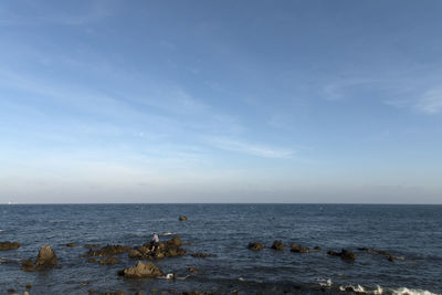 Scenic view of sea against sky