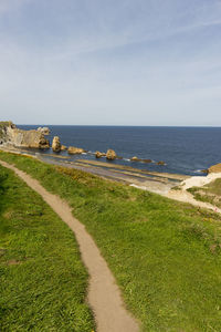 Scenic view of sea against sky