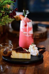 Close-up of food on table