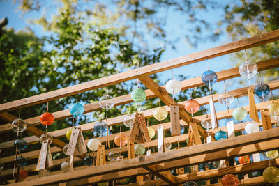 Low angle view of built structure against sky