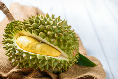 Close-up of fruits on table