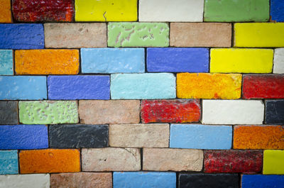 Full frame shot of multi colored pattern on floor