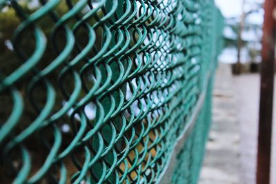 Close-up of chainlink fence