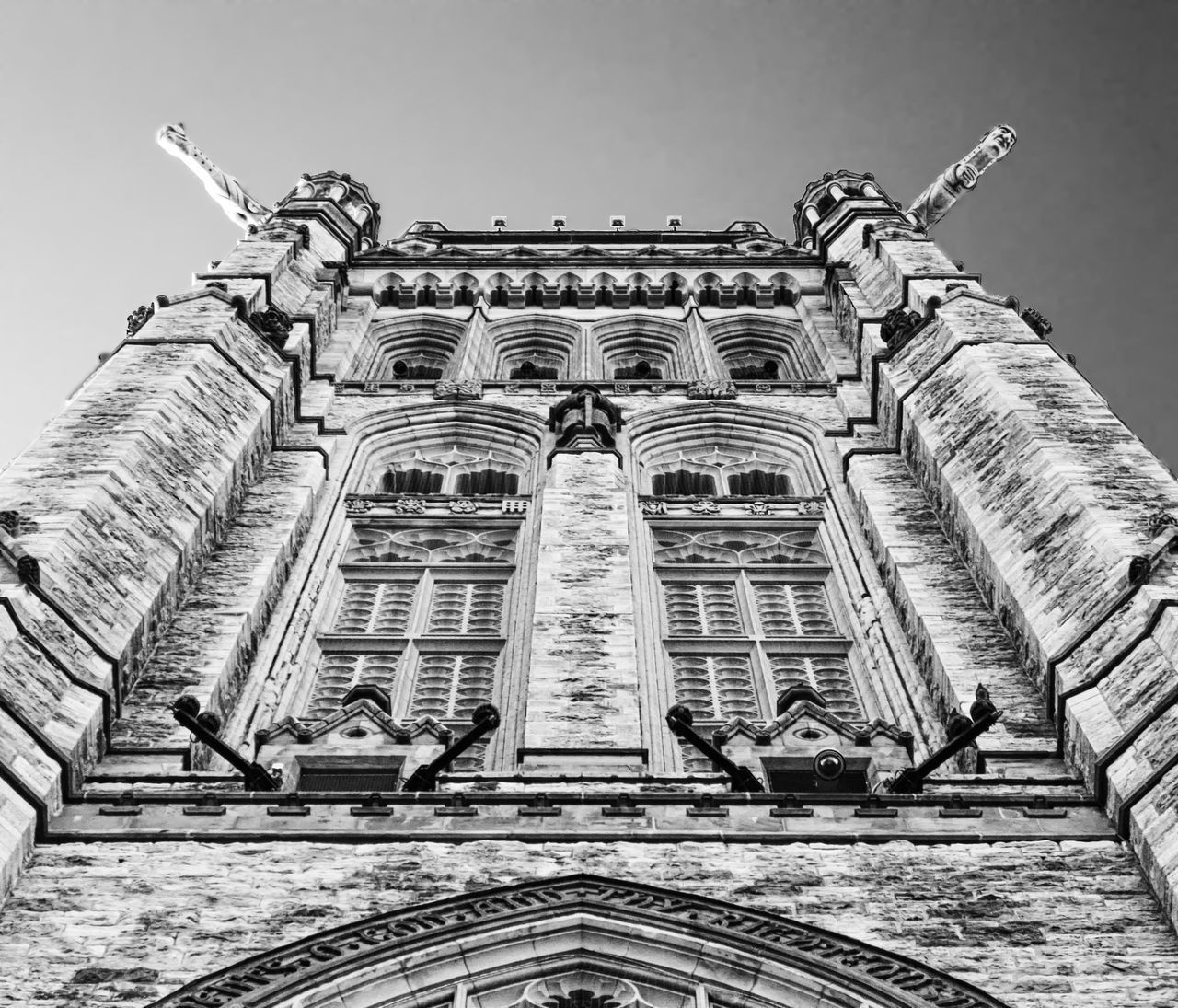 LOW ANGLE VIEW OF A BUILDING