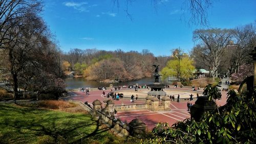 People in park