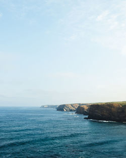 Scenic view of sea against sky