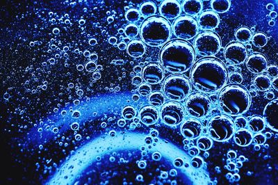 Full frame shot of wet bubbles