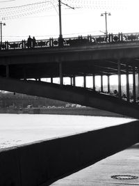 View of woman in city