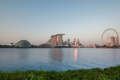 View of city at waterfront