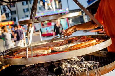 Woman in market stall