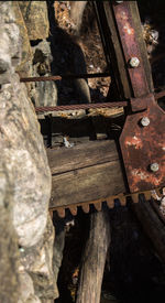 Close-up of wooden door