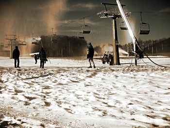 Close-up of woman against sky