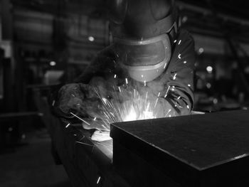 Man working in factory