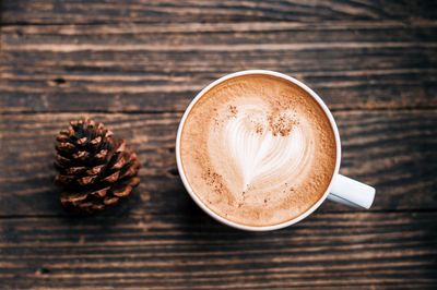 Close-up of coffee on table