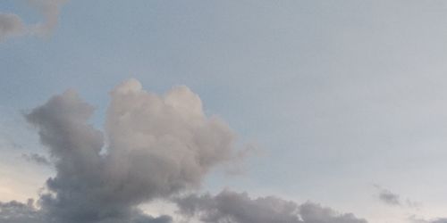 Low angle view of clouds in sky