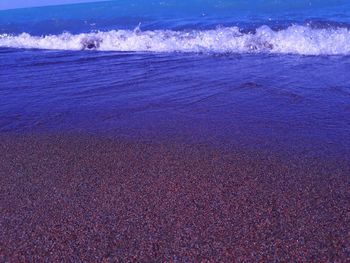 High angle view of sea