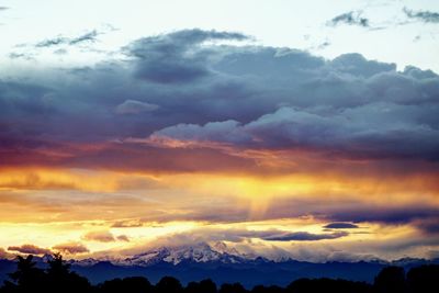 Scenic view of cloudscape during sunset
