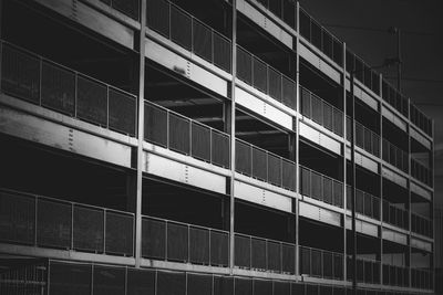 Low angle view of modern building in city