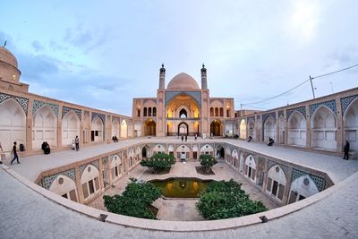 View of historical building against sky in city