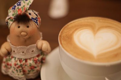 Close-up of cake on table