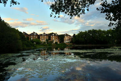 Scenic view of river against sky