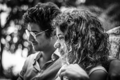 Close-up of smiling young woman