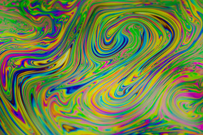 Full frame shot of multi colored water