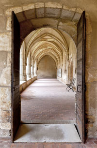 Corridor of old building