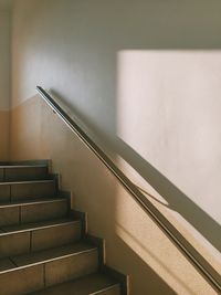 Close-up of spiral stairs