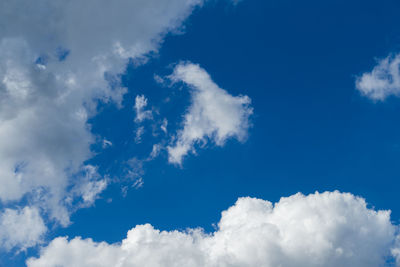 Low angle view of clouds in sky