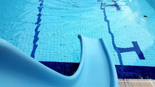 High angle view of swimming pool