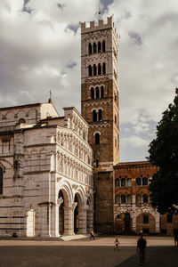 Low angle view of historic building against sky