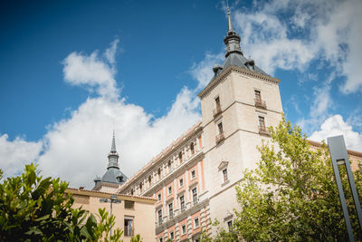 Low angle view of building against sky