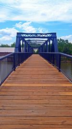 Footbridge over river